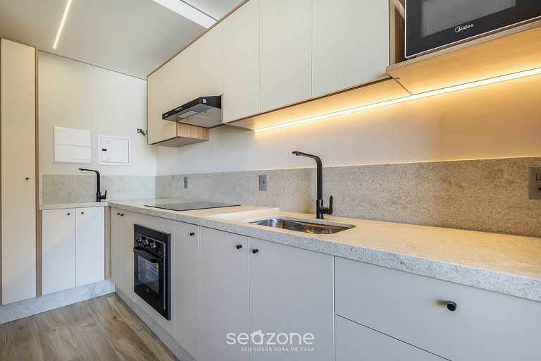 Apto c/ barbacoa en condominio con piscina TSO0403