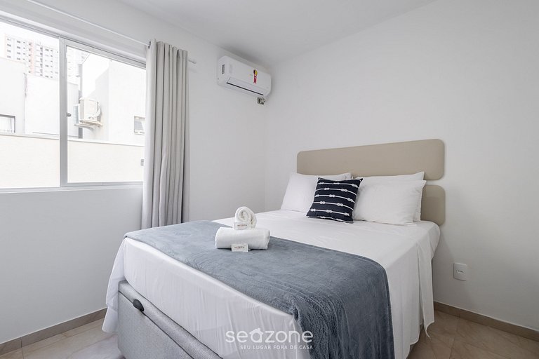 Apto c/ Churrasqueira a 230 m da Praia SHA0104