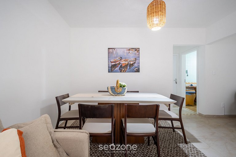 Apto c/ Churrasqueira a 230 m da Praia SHA0104