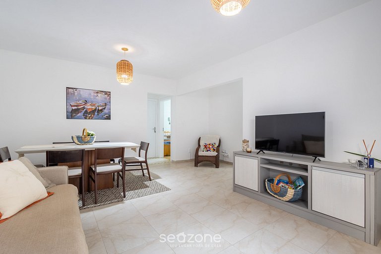 Apto c/ Churrasqueira a 230 m da Praia SHA0104