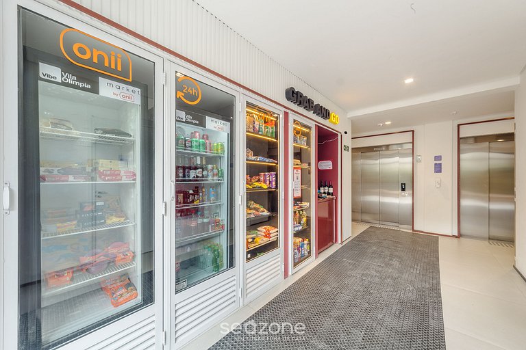 Studio c/ varanda em prédio c/ piscina VBV0616