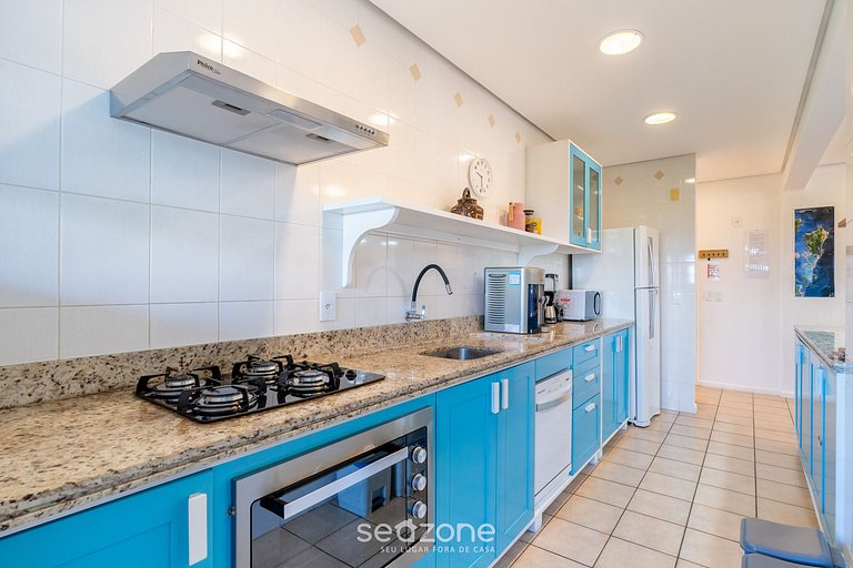 Apto con Vista al Mar a 214m de la Playa - BLU0206