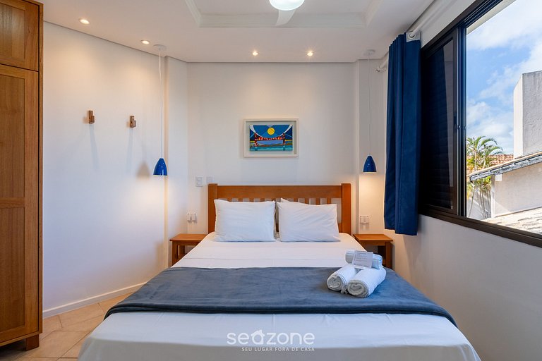 Apto con Vista al Mar a 214m de la Playa - BLU0206