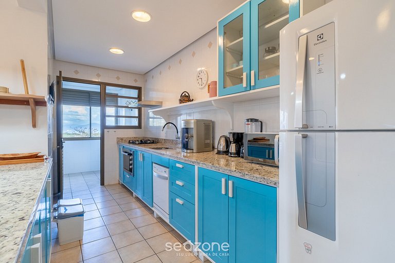 Apto con Vista al Mar a 214m de la Playa - BLU0206