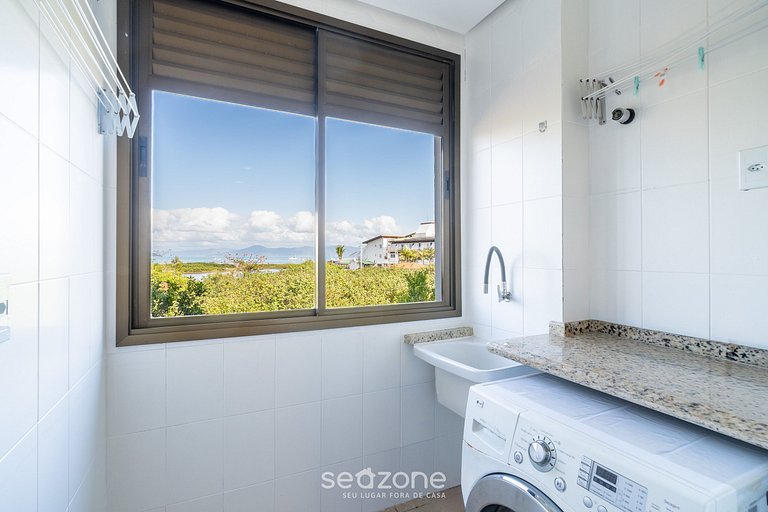 Apto com Vista Mar a 214m da Praia - BLU0206