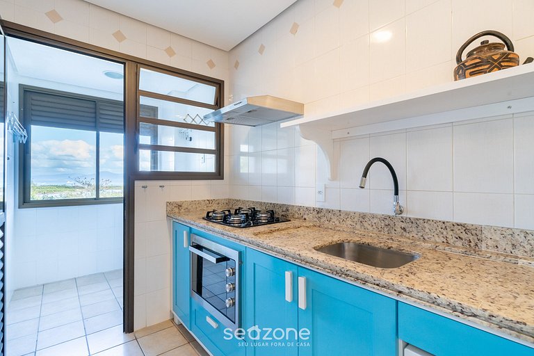 Apto con Vista al Mar a 214m de la Playa - BLU0206