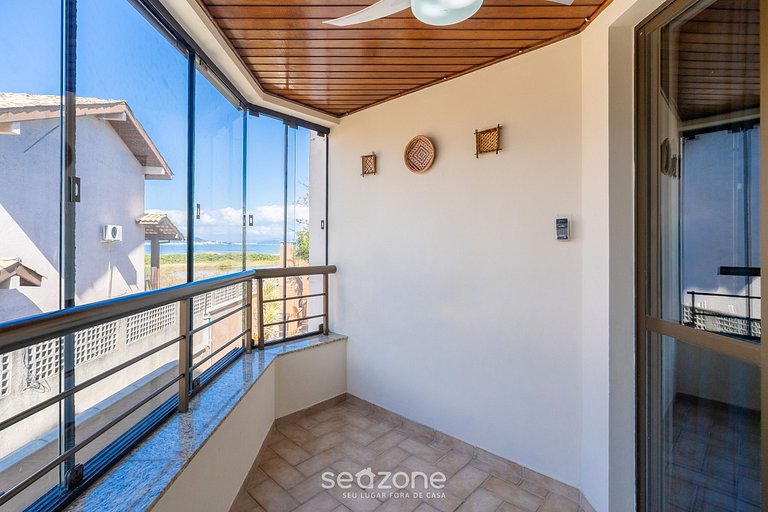 Apto com Vista Mar a 214m da Praia - BLU0206