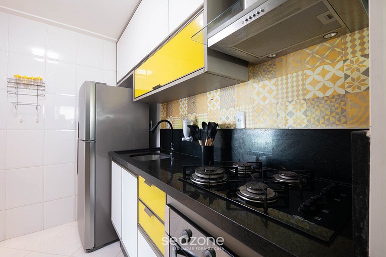 Apto. c/ balcón a 500 m de la playa REI0206