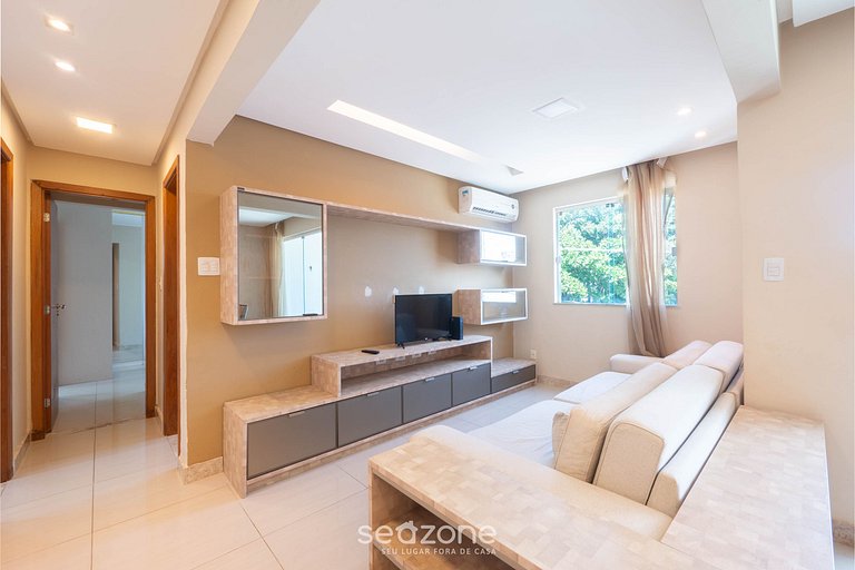 Apto c/varanda a 500m da Praia em Salvador REI0206