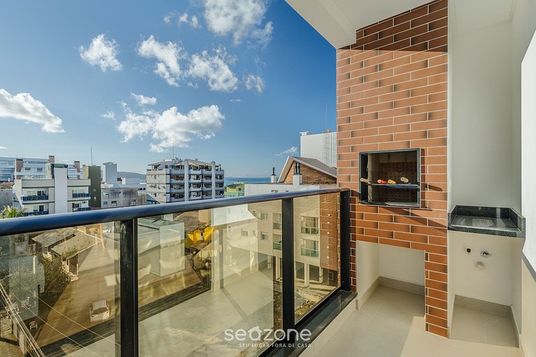 Apto c/ Churrasqueira a 220m da Praia SFR0411