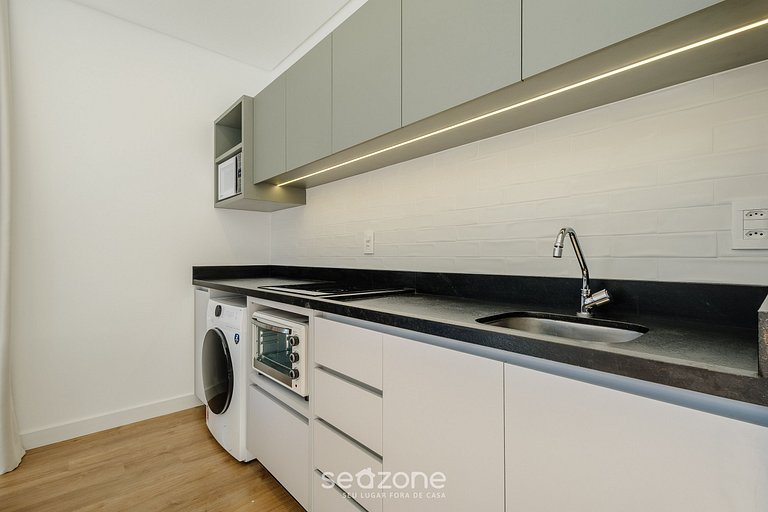 Apto c/ Churrasqueira a 220m da Praia SFR0411