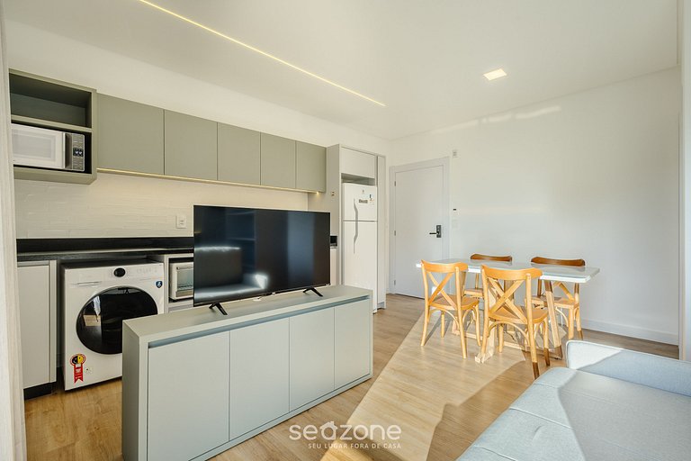 Apto c/ Churrasqueira a 220m da Praia SFR0411