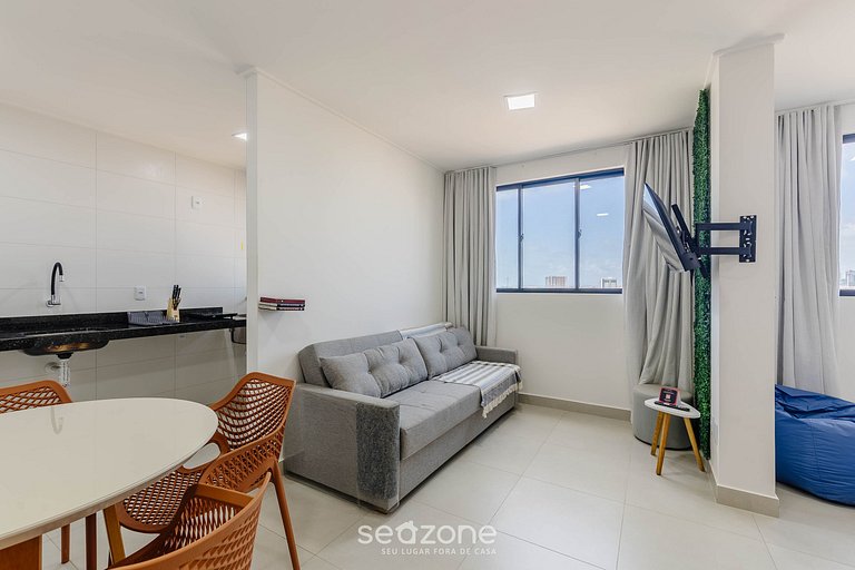 Estudio a 350m de la playa de Pajuçara SLI0703