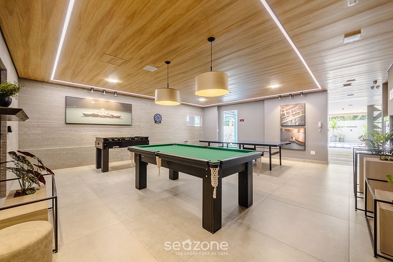 Studio em cond. c/ piscina a 350m do Mar - SLI0704