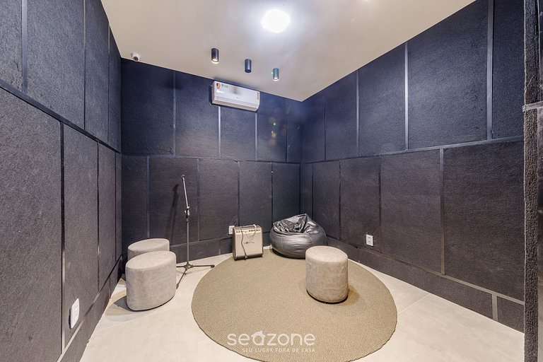 Studio em cond. c/ piscina a 350m do Mar - SLI0704