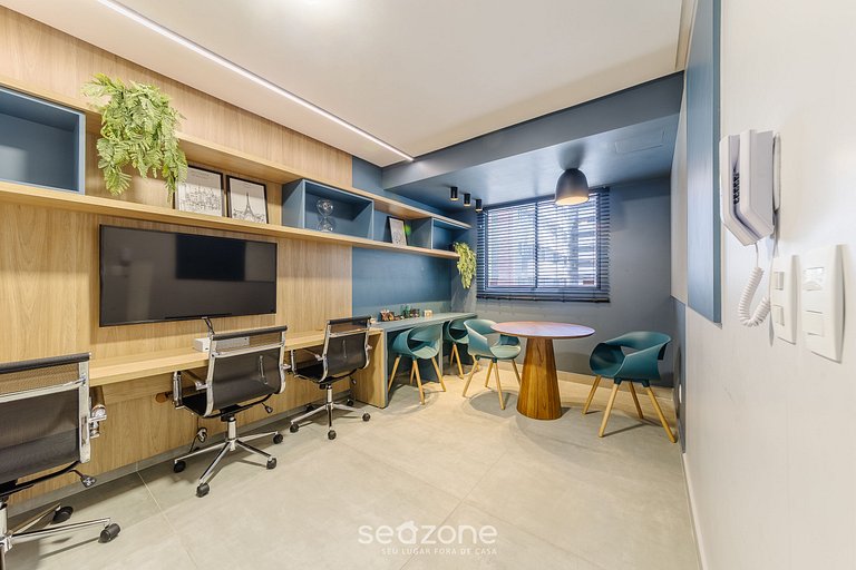 Estudio en cond. c/ piscina a 350m del mar SLI0704