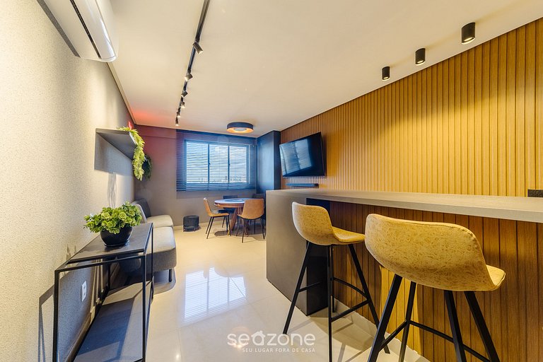 Estudio en cond. c/ piscina a 350m del mar SLI0704