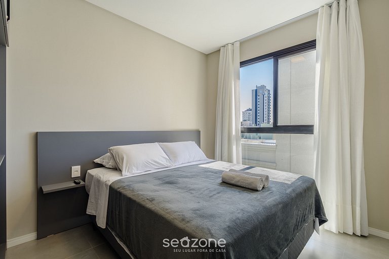 Studio c/ varanda a 220m da Praia FFS1405