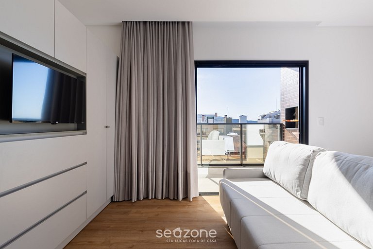 Estudio c balcón y parrilla 180 m del mar SFR0412