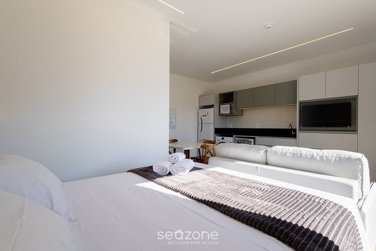 Estudio c balcón y parrilla 180 m del mar SFR0412