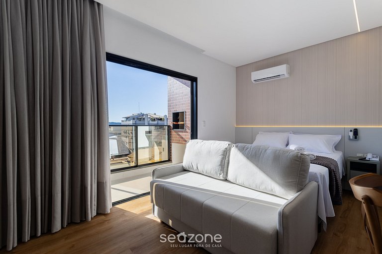 Estudio c balcón y parrilla 180 m del mar SFR0412