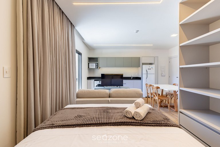 Studio c/ parrilla en edif. c/ piscina - SFR0311