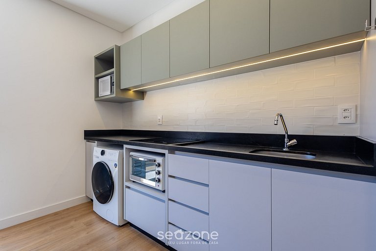 Studio c/ churrasq. em cond. c/ piscina - SFR0311