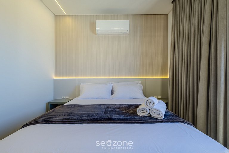 Apto c/ Churrasqueira a 180m da Praia SFR0401