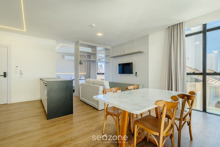 Apto c/ Churrasqueira a 180m da Praia SFR0401