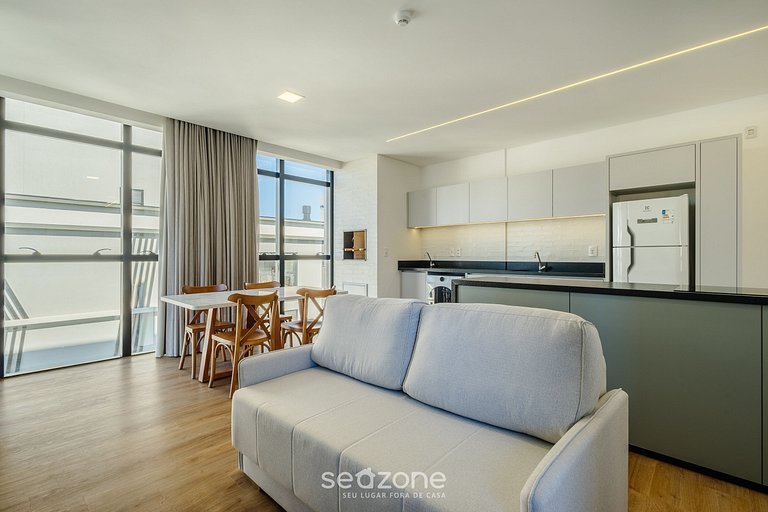 Apto c/ Churrasqueira a 180m da Praia SFR0401