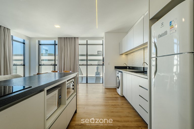 Apto c/ Churrasqueira a 180m da Praia SFR0401