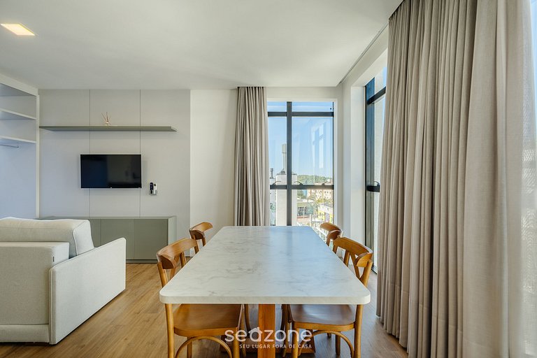 Apartamento em condomínio a 180 m da praia SFR0401