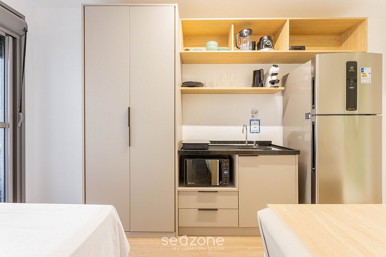 Studio con balcón 450m del Allianz Parque DIO0507