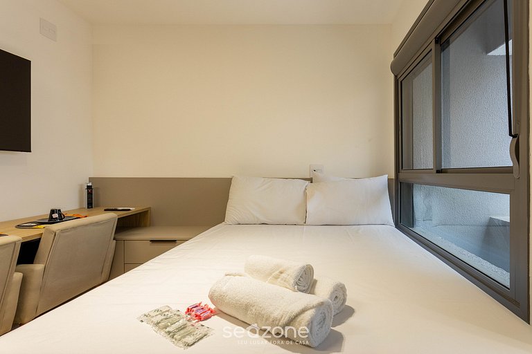 Studio con balcón 450m del Allianz Parque DIO0507