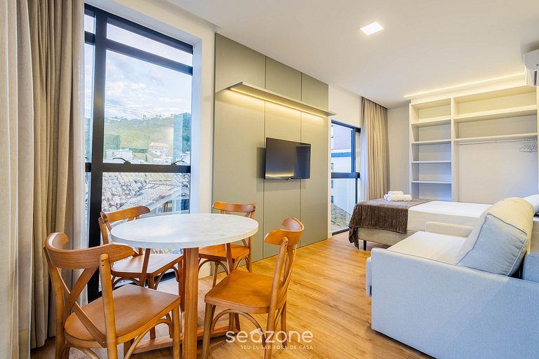 Studio c/ churrasqueira a 220m da Praia SFR0302