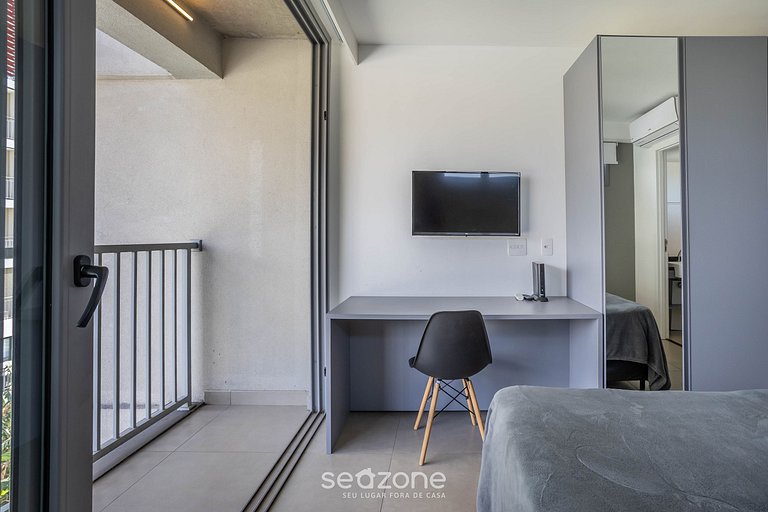 Estudio en Condo c Gimnasio - Indianópolis COI0408