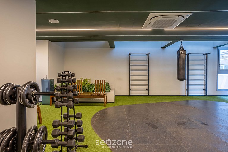 Estudios en condominio con gimnasio en Indianópolis - COI