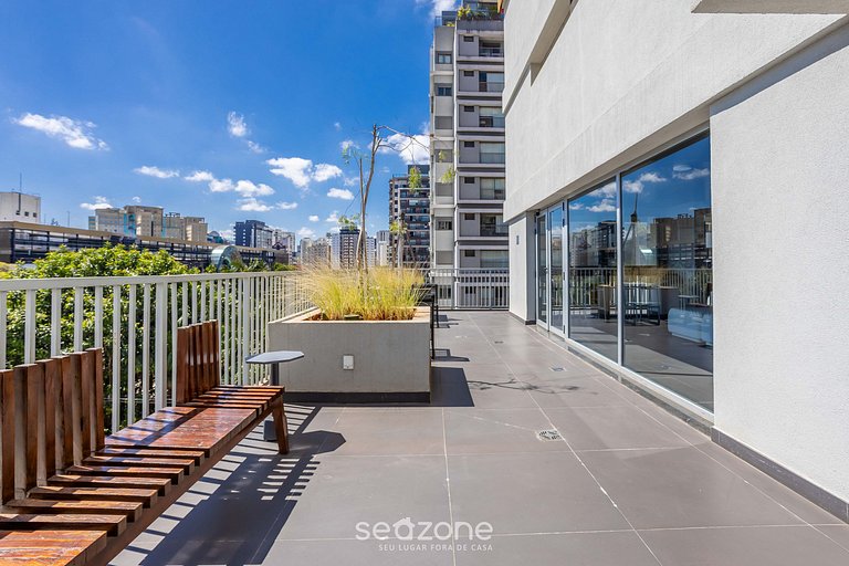 Estúdios em Cond. c/ Academia em Indianópolis - COI