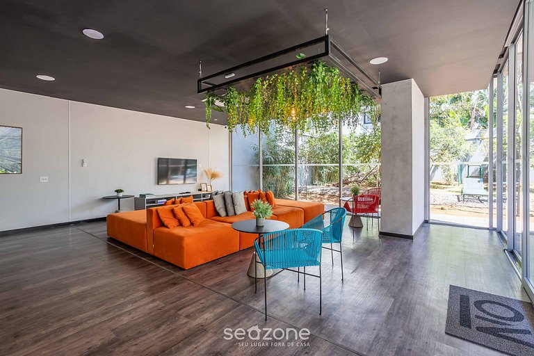 Estudios en condominio con gimnasio en Indianópolis - COI