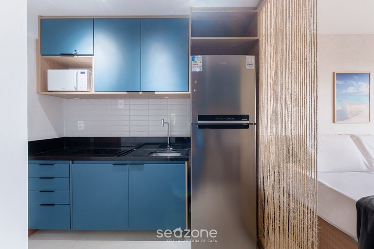 Studio em cond. c/ piscina a 500m da Praia ZNB1406