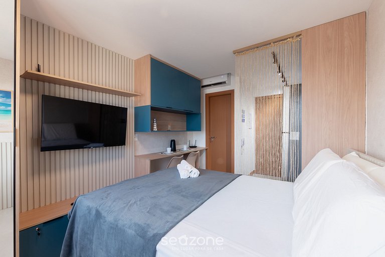 Studio em cond. c/ piscina a 500m da Praia ZNB1406