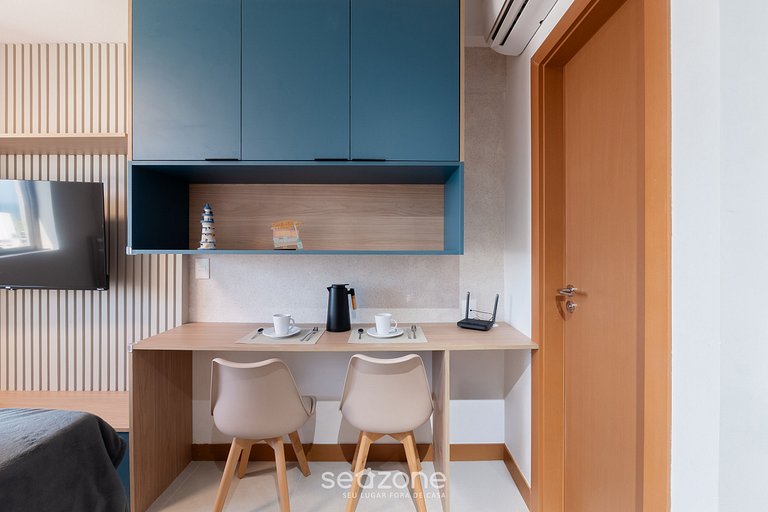 Studio em cond. c/ piscina a 500m da Praia ZNB1406