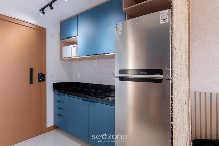 Studio em cond. c/ piscina a 500m da Praia ZNB1406