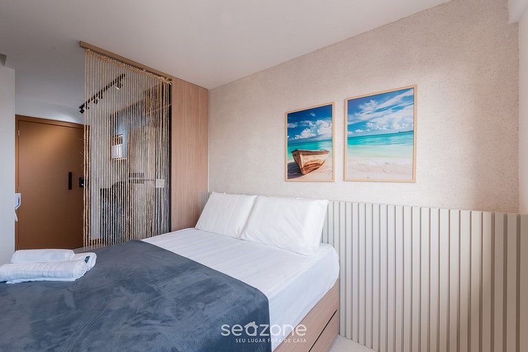Studio em cond. c/ piscina a 500m da Praia ZNB1406