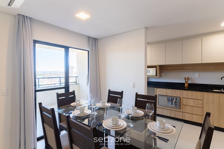 Apto c/ Churrasqueira a 400m da Praia SKL1107