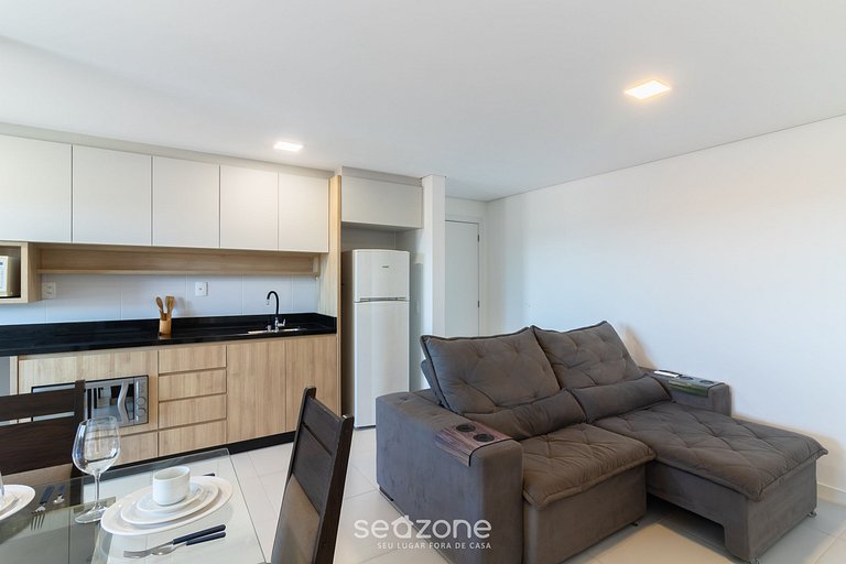 Apto c/ Churrasqueira a 400m da Praia SKL1107