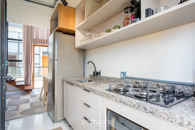 Loft con balcón a pasos de la playa - PLO0009