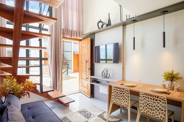 Loft con balcón a pasos de la playa - PLO0009