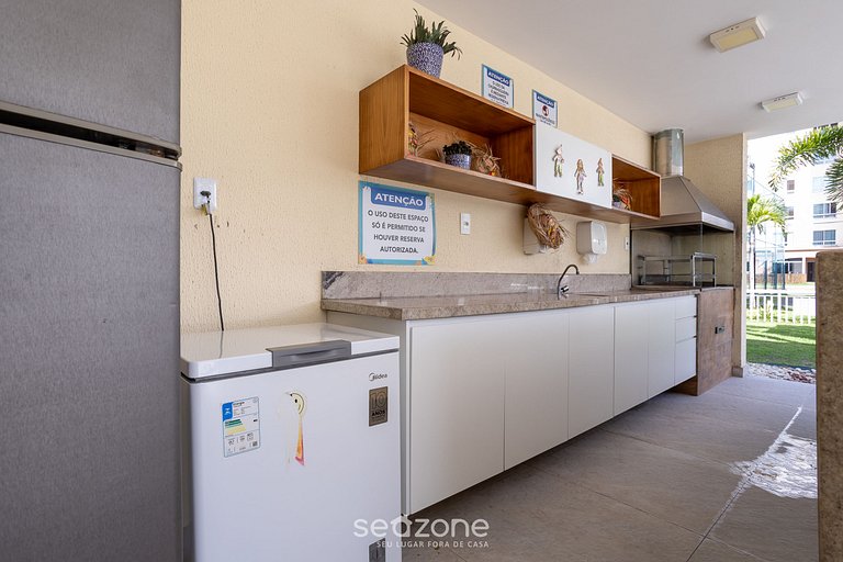 Condominio con piscina a 850m de la Playa del Sur, Ilhéus/BA