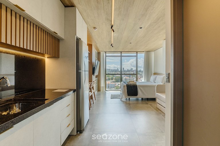 Estúdio em Prédio c/ Piscina na Orla NWT0716